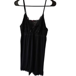 Avidlove Black Nighty Lingerie Night Dress XL Négligée Lacey Sexy Comfy
